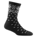 Darn Tough Women's Shetland Crew Lightweight Lifestyle Sock shown in the Charcoal color option.