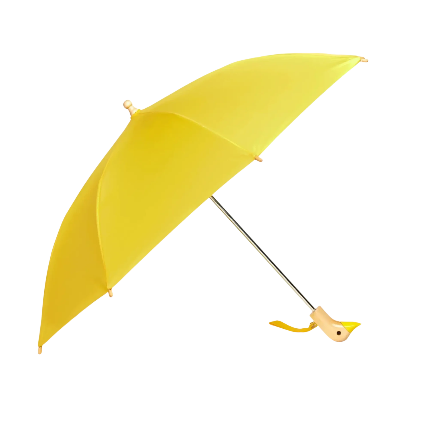 Original Duckhead Duckling Kids Umbrella in yellow, open view