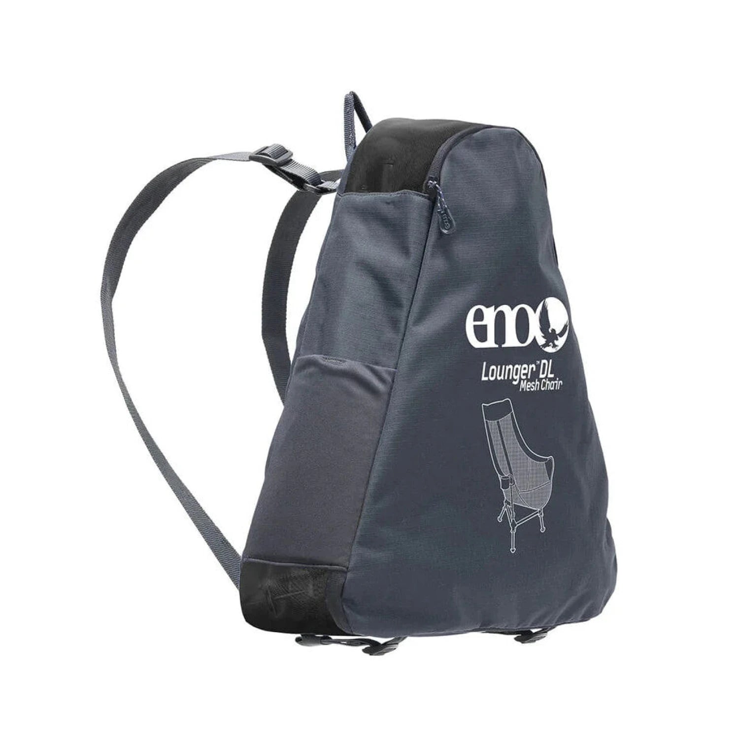 ENO Lounger™ DL Mesh Chair in slate grey, packed view