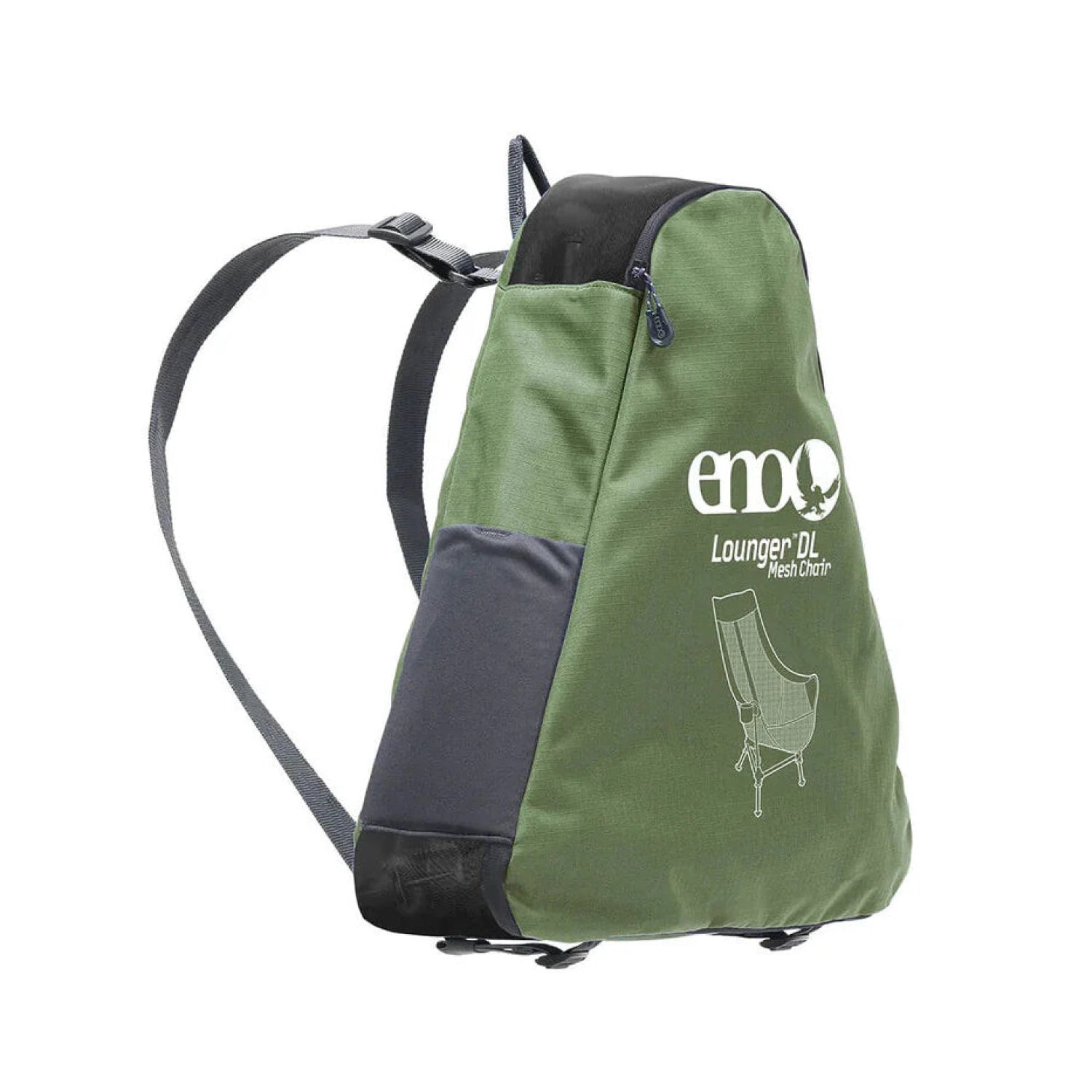ENO Lounger™ DL Mesh Chair in pisgah pine, packed side view