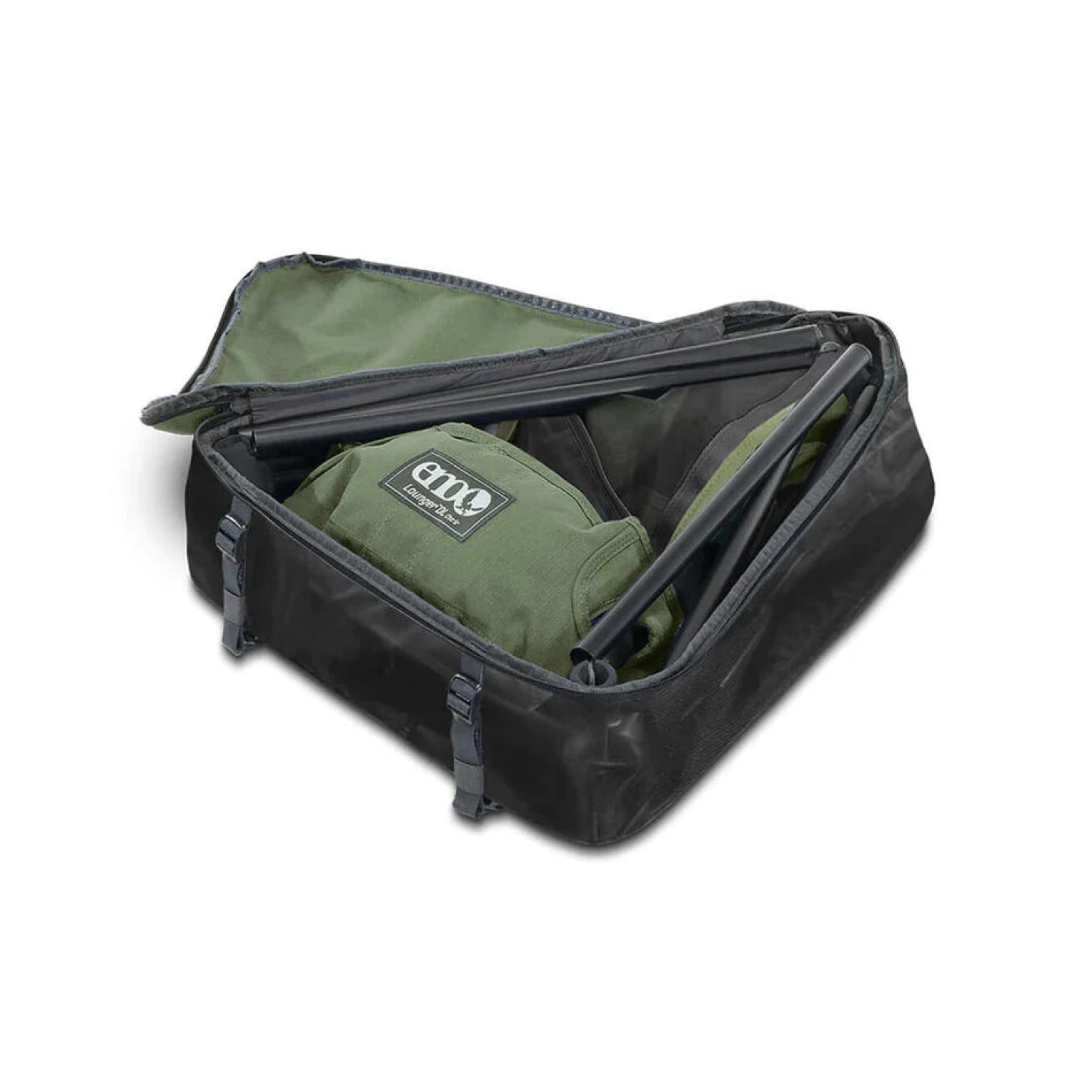 ENO Lounger™ DL Mesh Chair in pisgah pine, packed in open bag view