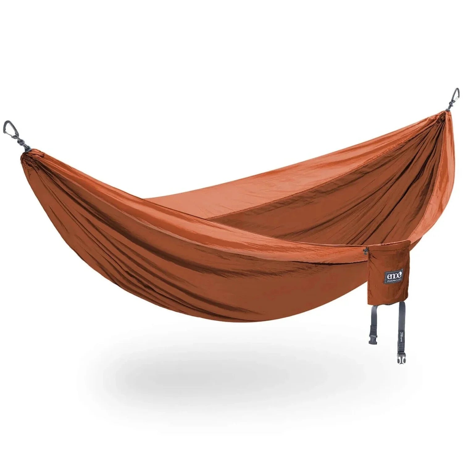 ENO DoubleNest® Hammock in canyon & coral, hanging view
