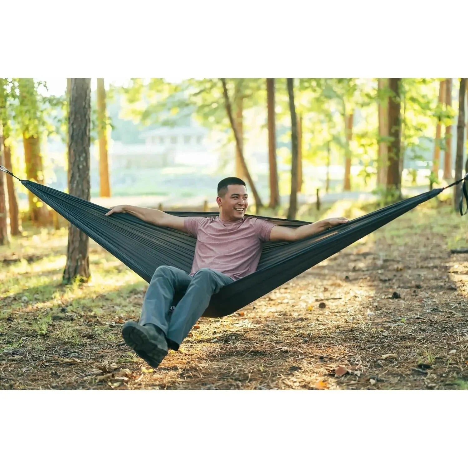 ENO TravelNest™ Hammock + Straps Combo in marine, lifestyle