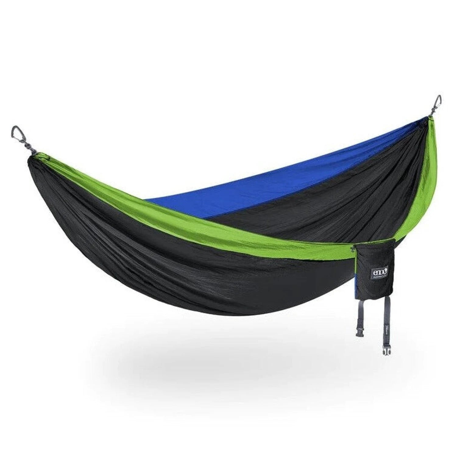 eno hängematte test DoubleNest Hammock Chartreuse/Black/Royal