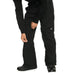 Quiksilver Kid's Estate Snow Pants in black, on model leg vent detail