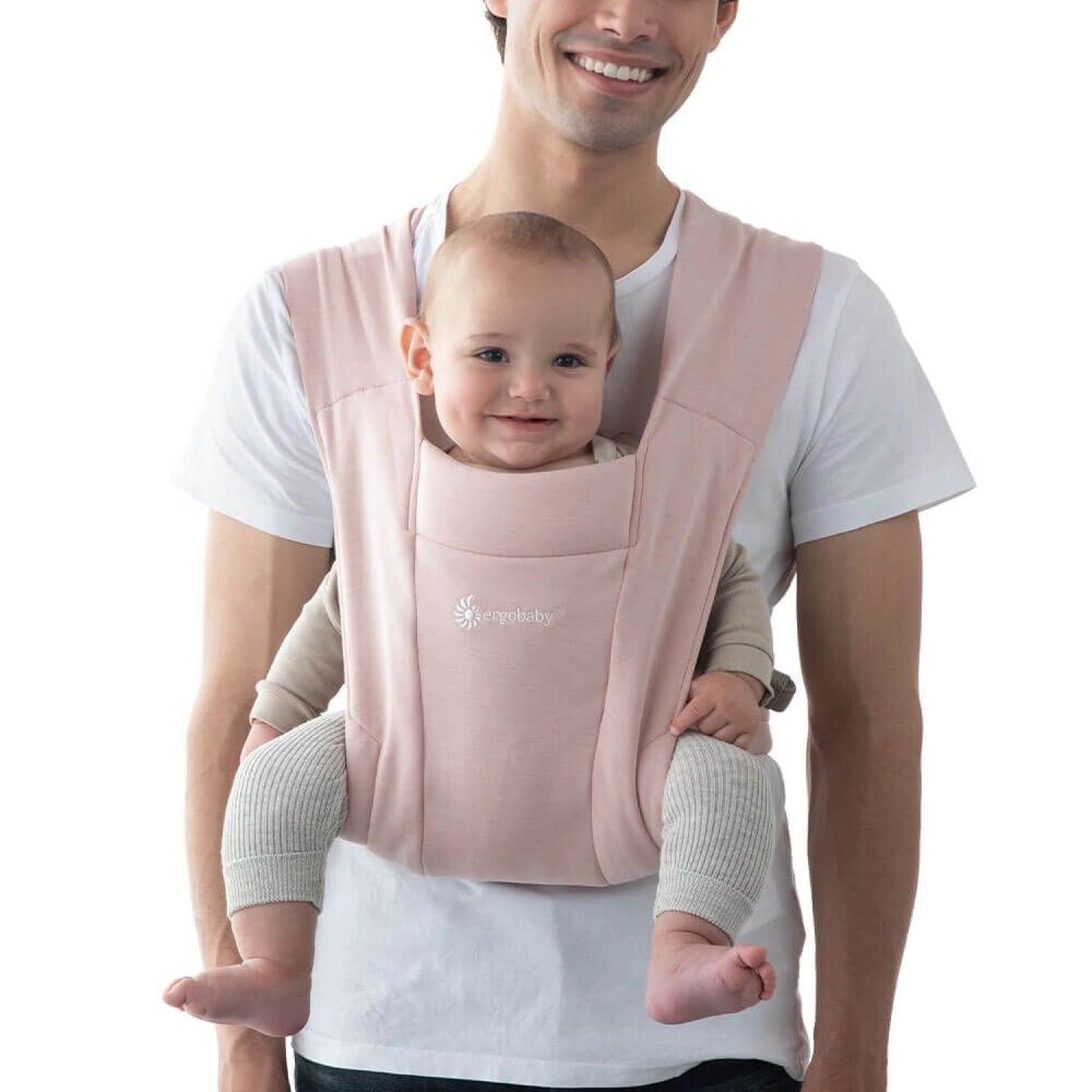 Ergobaby Embrace Newborn Carrier Blush Pink Dad