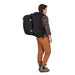 Osprey Fairview™ 55 Travel Pack in black, on model back
