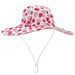 Feather 4 Arrow Baby Poolside Swim Hat in berry sweet, front view
