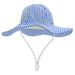 Feather 4 Arrow Baby Poolside Swim Hat in marina blue stripe, front view