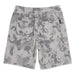 Feather 4 Arrow Boy's Lowtide Tech Short in heather grey camo, back view