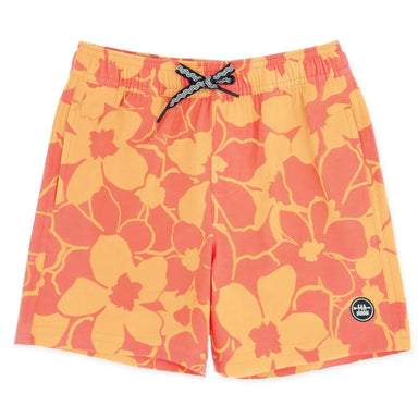 Feather 4 Arrow Boy's Volley Trunk in melon, front view