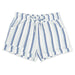 Feather 4 Arrow Girl's Salty Short in marina stripe, front view