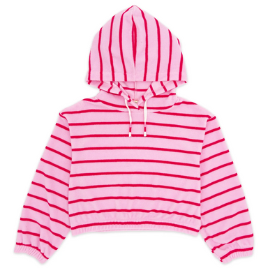 Feather 4 Arrow Girl's Vacay Days Hoody in pink sachet, front view