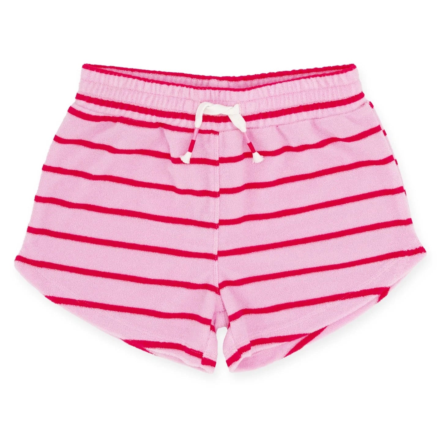Feather 4 Arrow Girl's Weekend Short in lilac sachet candy stripe, front view