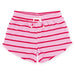 Feather 4 Arrow Girl's Weekend Short in lilac sachet candy stripe, front view