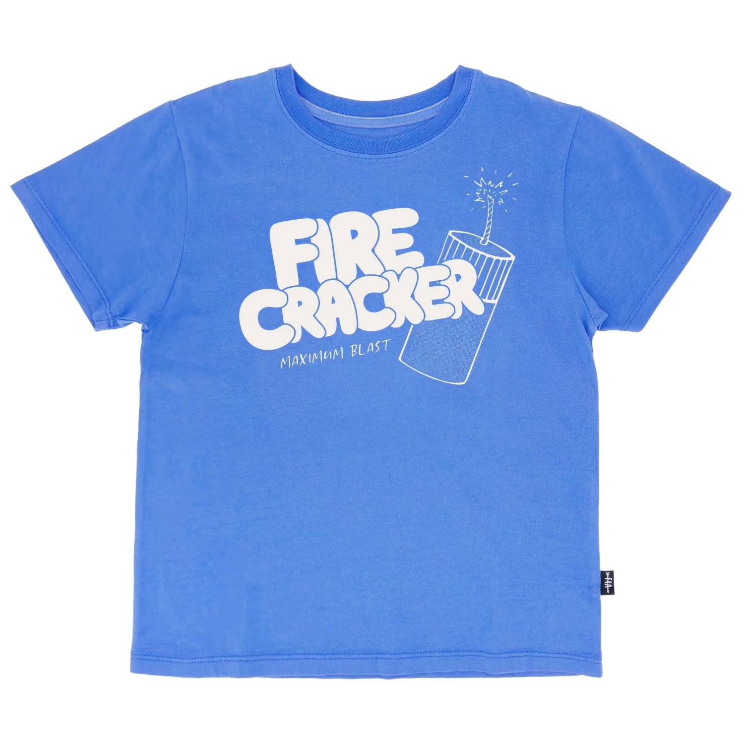 Feather 4 Arrow Boy's Vintage Tee in blue jay, front view