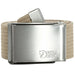 Fjällräven Men's Canvas Belt in fossil, rolled up front view