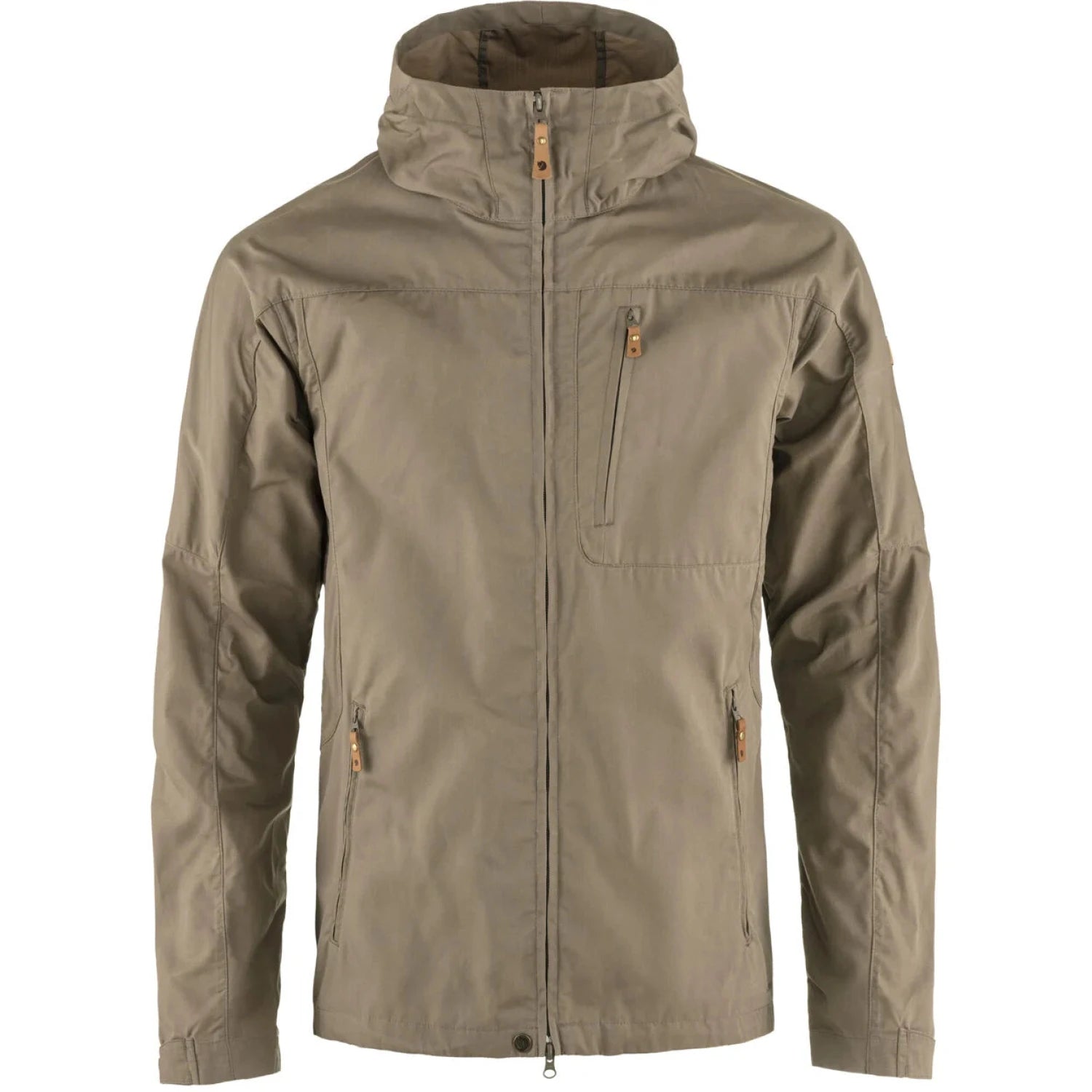 Fjall Raven Men's Sten Jacket in suede brown, front view