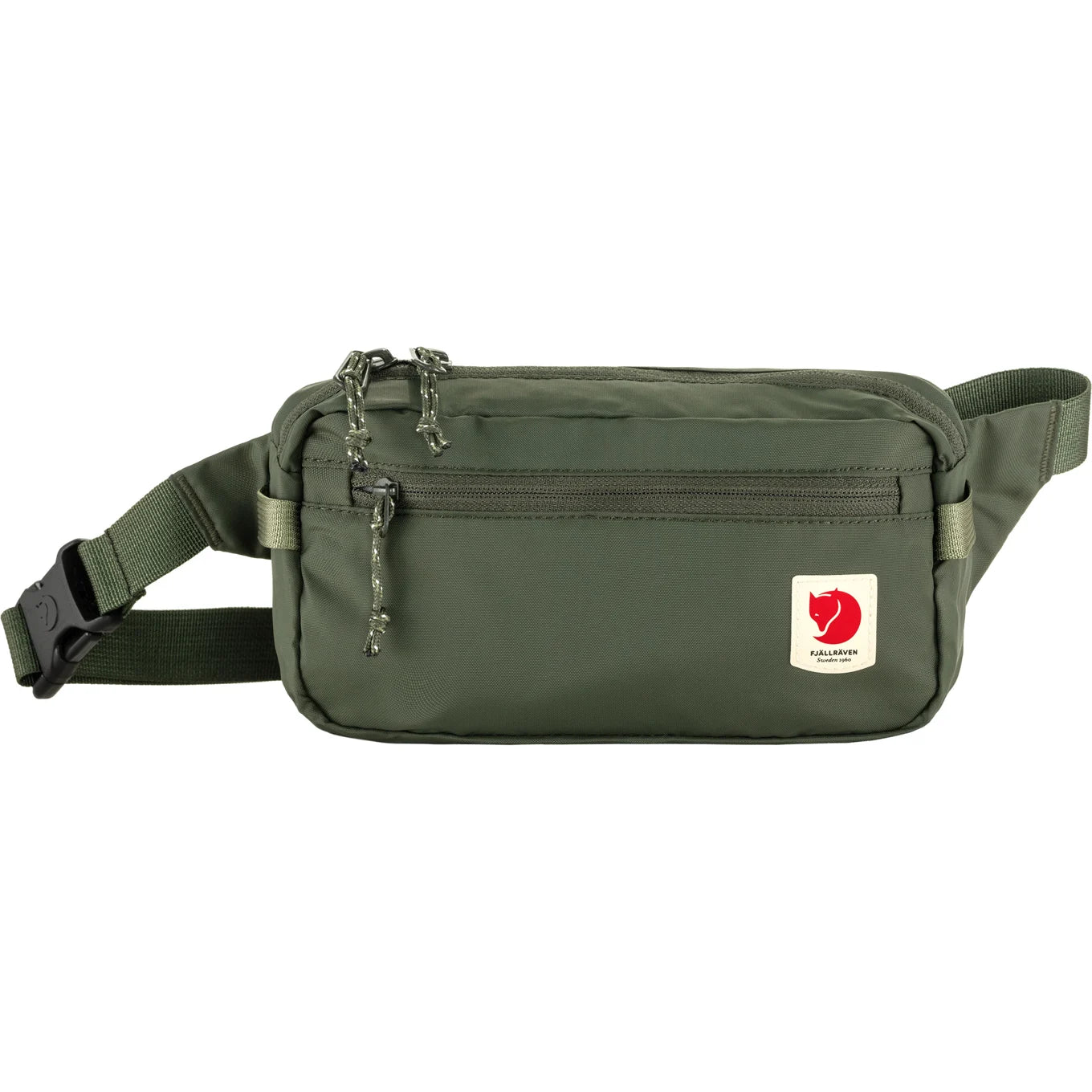 fjallraven high coast hip pack in mountain green front flat view