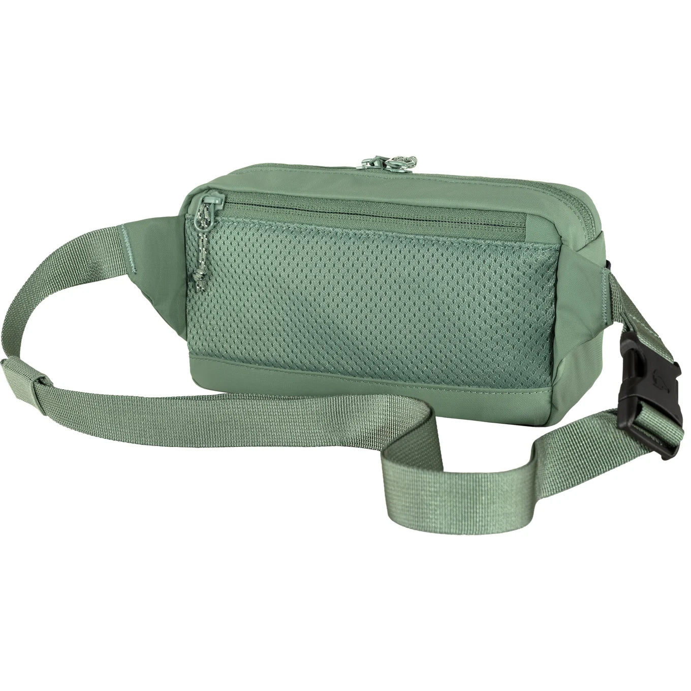 fjallraven high coast hip pack in patina green back flat view