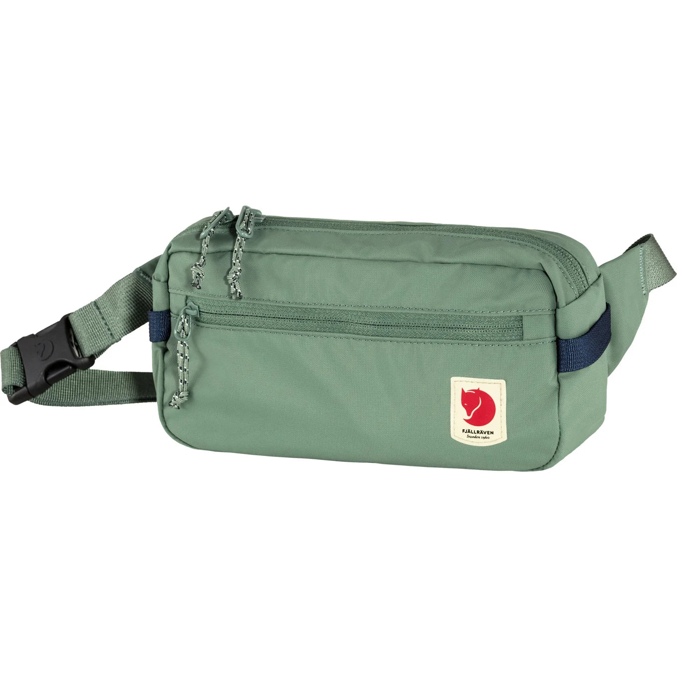 fjallraven high coast hip pack in patina green front flat view