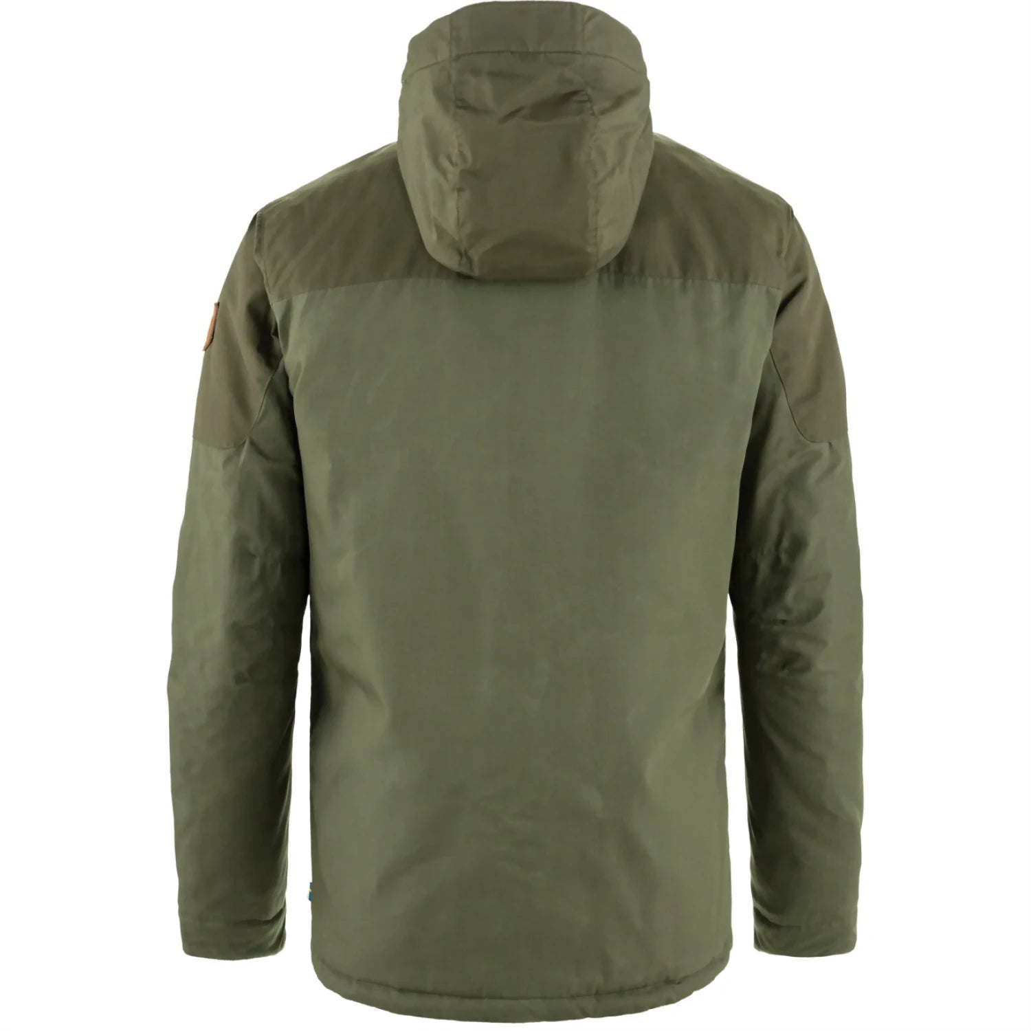 Fjällräven Men's Skogsö Padded Jacket in laurel green back flat view