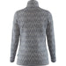 Fjällräven Women's Snow Cardigan shown in the Grey color option. Back view.