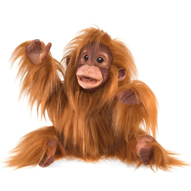 Folkmanis Baby Orangutan Hand Puppet, front view