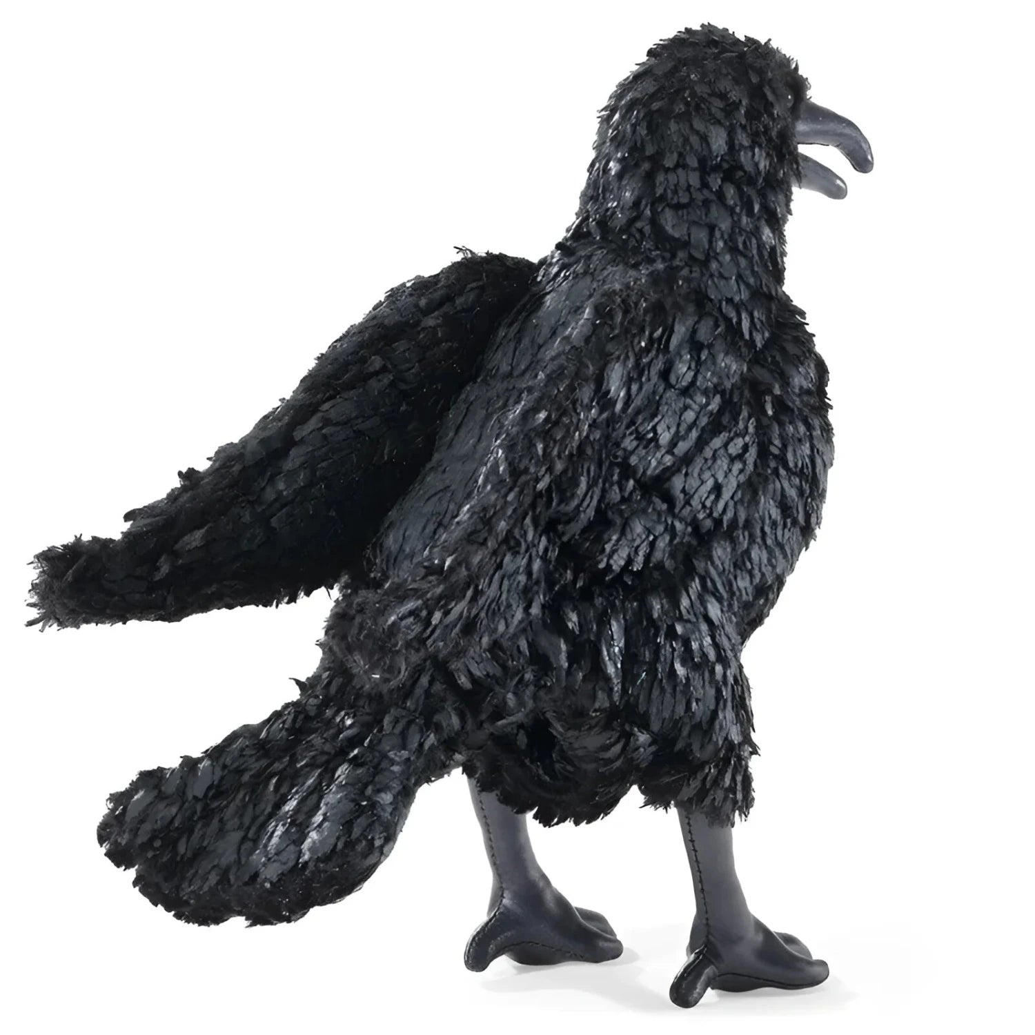 Folkmanis Crow Hand Puppet front view