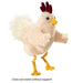 Folkmanis Funky Chicken Hand Puppet, front view