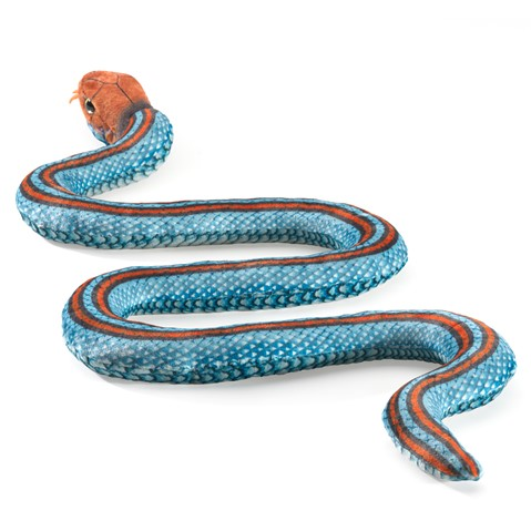 folkmanis garter snake puppet san francisco garter back flat view