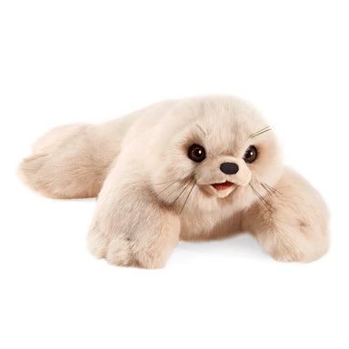 Folkmanis Harp Seal Pup Hand Puppet front view