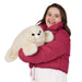 Folkmanis Harp Seal Pup Hand Puppet, held by model