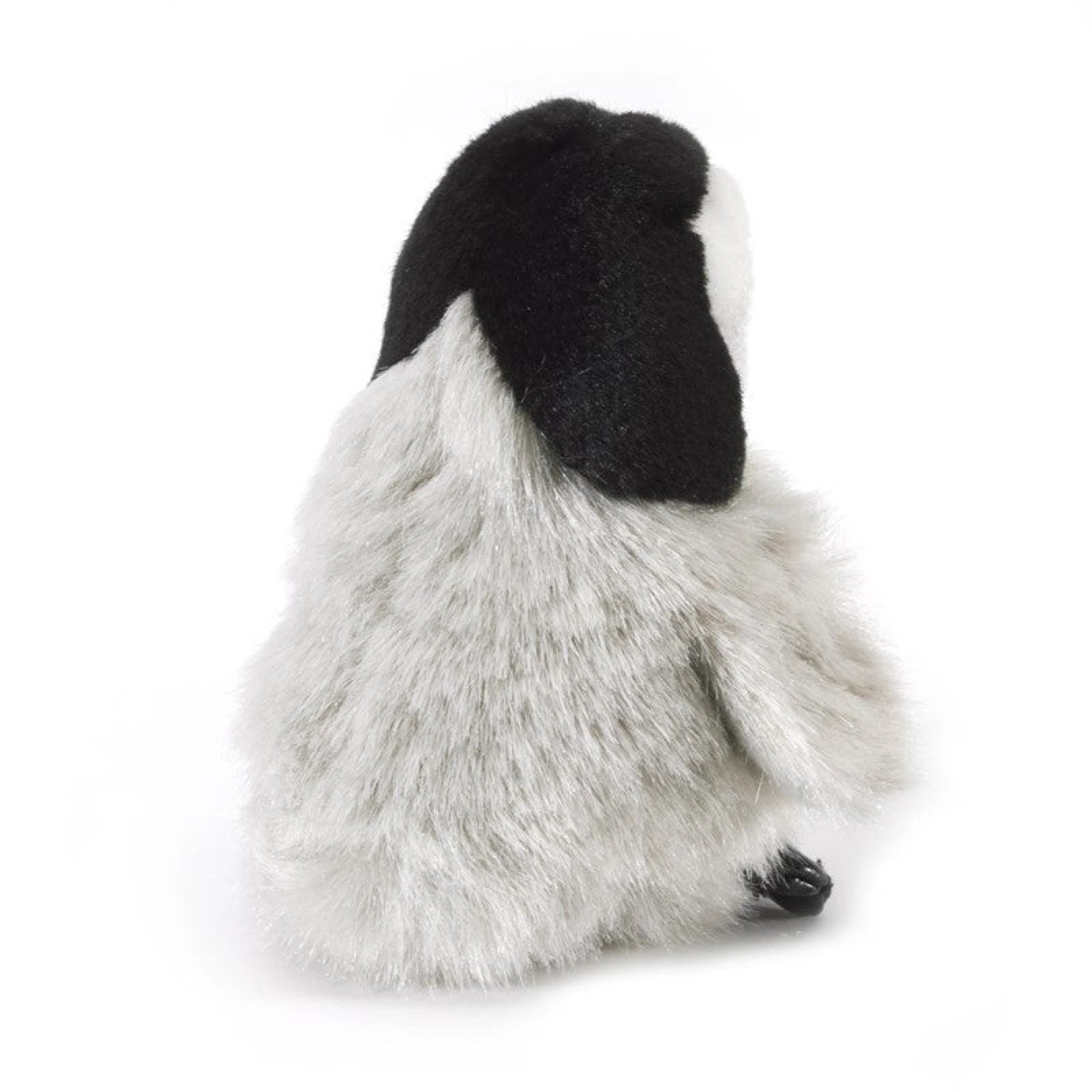 Folkmanis Mini Penguin Baby Emperor, back view.