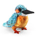 Folkmanis Mini Kingfisher Puppet , front view.