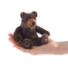 Folkmanis Mini Sitting Bear Finger Puppet, front view