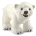 Folkmanis Polar Bear Cub Hand Puppet, front view