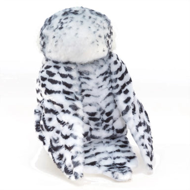 Folkmanis Small Snowy Owl Puppet, back view. 