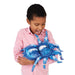 folkmanis blue tarantula puppet front model view