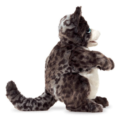 Folkmanis Wildcat Kitten Puppet side view shown.