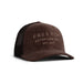 free fly adventure out trucker hat in chestnut front view