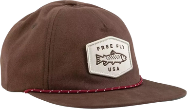 Free Fly Freshwater Flat Brim Hat, Chesnut front view