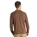 Free Fly M's Bamboo Flex Long Sleeve Pocket Tee, Mustang, back view on model