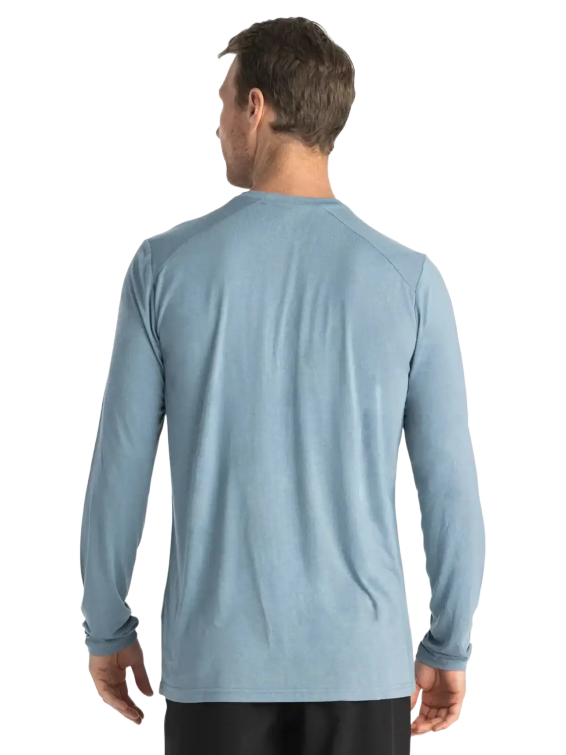 Free Fly Men's Bamboo Lightweight Long Sleeve, back view