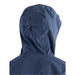 free fly mens cloudshield rain jacket in storm cloud back hood model view