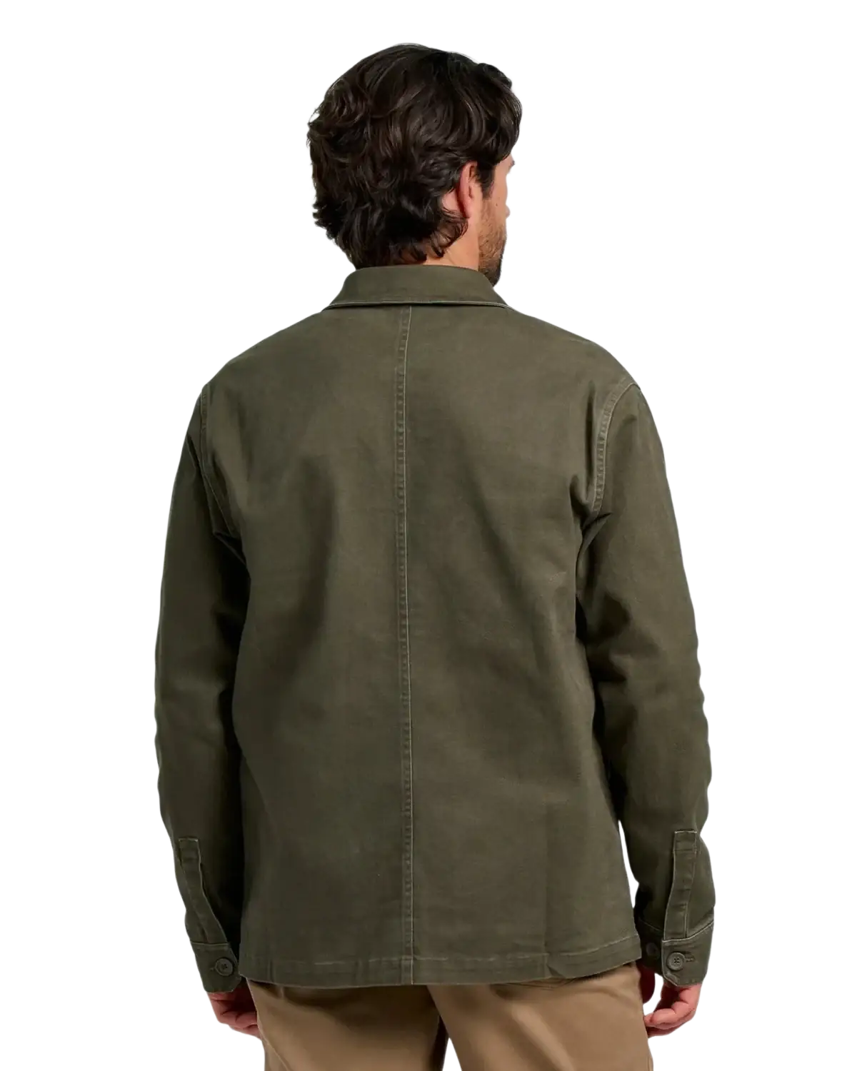 Free Fly Men's Folly Twill Chore Coat, back view