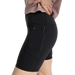Free Fly Women's All Day 6" Pocket Short in black, model side view