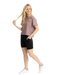 Free Fly Women's All Day 6" Pocket Short in black, model front full view