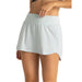 Free Fly Apparel Women's Bamboo-Lined Active Breeze Skort in sky grey, on model front view
