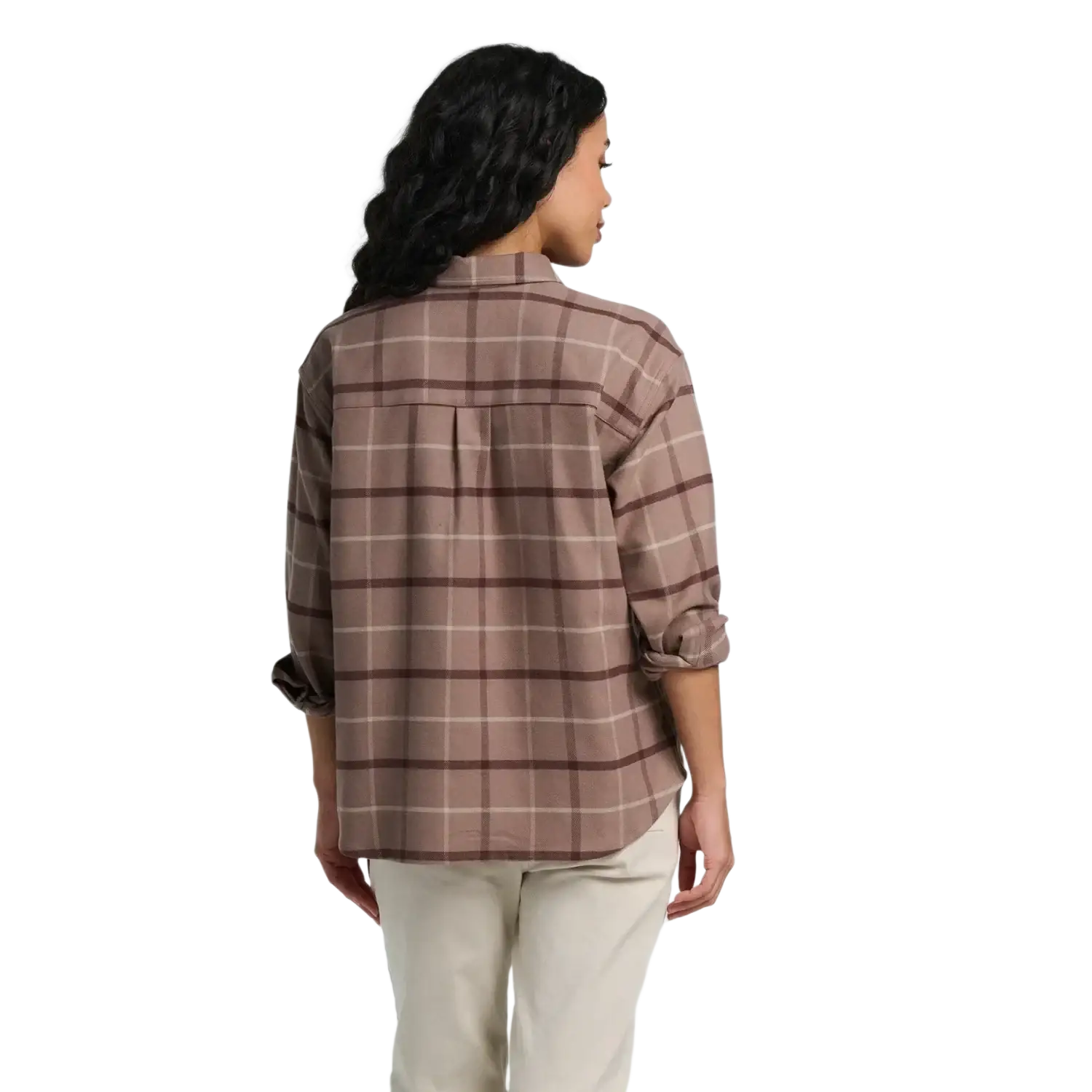 Free Fly Women's Seawool Flannel Shirt, back view